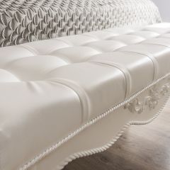 Банкетка Мишель (белый матовый) в Урае - uray.mebel24.online | фото 3