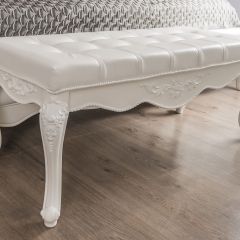 Банкетка Мишель (белый матовый) в Урае - uray.mebel24.online | фото 4