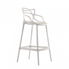 Барный стул Barneo N-235 Masters, белый, design Phillip Stark в Урае - uray.mebel24.online | фото