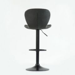 Барный стул Barneo N-86 Time / Black / VPU Dark Gray Vintage серый винтаж 970-11 в Урае - uray.mebel24.online | фото 2