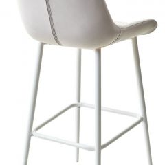 Барный стул ХОФМАН, цвет H-09 Светло-серый, велюр / белый каркас М-City в Урае - uray.mebel24.online | фото 4