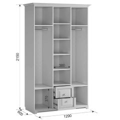 БЕЛЛА Шкаф 3-х створчатый в Урае - uray.mebel24.online | фото 5