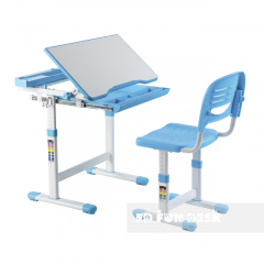 Комплект парта + стул трансформеры Cantare Blue в Урае - uray.mebel24.online | фото 2