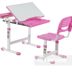 Комплект парта + стул трансформеры Cantare Pink в Урае - uray.mebel24.online | фото 1