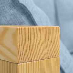 Диван двухместный DEmoku Д-2 (Серебристо-серый/Натуральный) в Урае - uray.mebel24.online | фото 5
