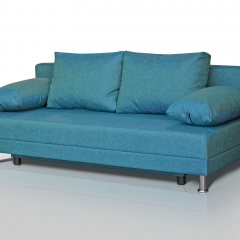 Диван-кровать Комфорт без подлокотников (4 подушки) BALTIC AZURE в Урае - uray.mebel24.online | фото 2