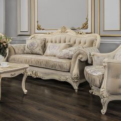Диван Мона Лиза 3-х местный (крем) с раскладным механизмом в Урае - uray.mebel24.online | фото 7