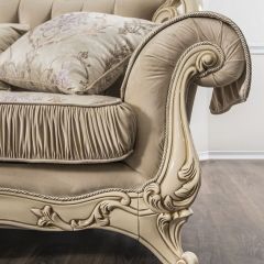 Диван Мона Лиза 3-х местный (крем) с раскладным механизмом в Урае - uray.mebel24.online | фото 2