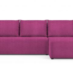 Диван угловой Алиса Shaggy FUCHSIA без подлокотников в Урае - uray.mebel24.online | фото 2