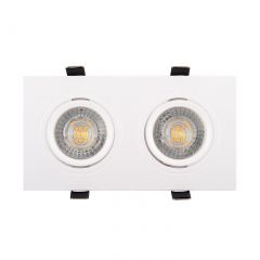 DK3022-WH Встраиваемый светильник, IP 20, 10 Вт, GU5.3, LED, белый, пластик в Урае - uray.mebel24.online | фото