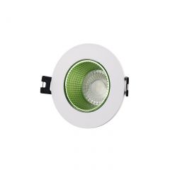 DK3061-WH+GR Встраиваемый светильник, IP 20, 10 Вт, GU5.3, LED, белый/зеленый, пластик в Урае - uray.mebel24.online | фото