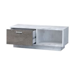 Эго Т-4 Тумба с 1 ящ (бетон светлый/камень темный) цоколь в Урае - uray.mebel24.online | фото 2