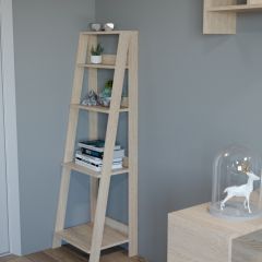 Этажерка лофт (сонома ) в Урае - uray.mebel24.online | фото 2