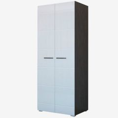 Фиеста №3 Шкаф с полками (Венге/Белый глянец) в Урае - uray.mebel24.online | фото