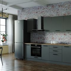 Кухонный гарнитур Антрацит 2800 (Стол. 26мм) в Урае - uray.mebel24.online | фото