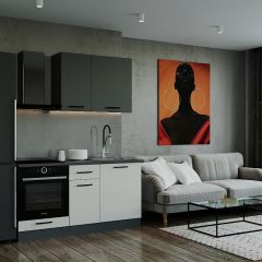 Кухонный гарнитур Лофт 1600 (Стол. 26мм) в Урае - uray.mebel24.online | фото