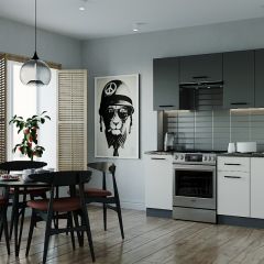 Кухонный гарнитур Лофт 2000 (Стол. 26мм) в Урае - uray.mebel24.online | фото