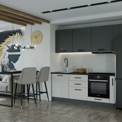 Кухонный гарнитур Лофт 2550 (Стол. 26мм) в Урае - uray.mebel24.online | фото