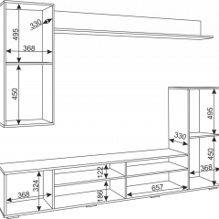 Гостиная Альфа (Белый/Белый глянец) в Урае - uray.mebel24.online | фото 5