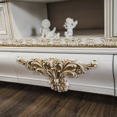 Гостиная Алсу 1+ТВ+1 (белый глянец) в Урае - uray.mebel24.online | фото 3
