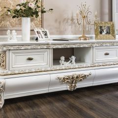 Гостиная Алсу 1+ТВ+1 (белый глянец) в Урае - uray.mebel24.online | фото 4