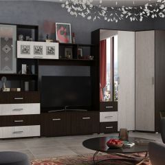 Гостиная Белла (модульная) венге/ясень белый в Урае - uray.mebel24.online | фото 13