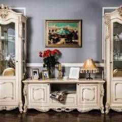 Гостиная Джоконда (крем глянец) 1+ТВ+1 в Урае - uray.mebel24.online | фото
