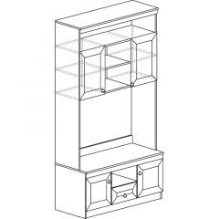 Гостиная Инна 1 Денвер светлый в Урае - uray.mebel24.online | фото 10