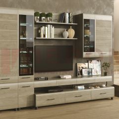 Гостиная Камелия Композиция 1 (Гикори Джексон светлый) в Урае - uray.mebel24.online | фото