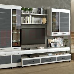 Гостиная Камелия Композиция 1 (Снежный ясень - серый) в Урае - uray.mebel24.online | фото