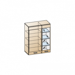 Гостиная Камелия Композиция 4 (Гикори Джексон темный) в Урае - uray.mebel24.online | фото 7