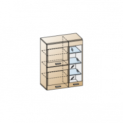 Гостиная Камелия Композиция 6 (Гикори Джексон светлый) в Урае - uray.mebel24.online | фото 2