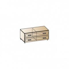 Гостиная Камелия Композиция 6 (Гикори Джексон темный) в Урае - uray.mebel24.online | фото 6
