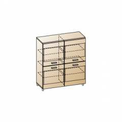 Гостиная Камелия Композиция 8 (Гикори Джексон темный) в Урае - uray.mebel24.online | фото 10