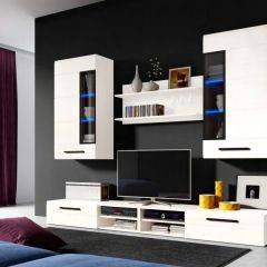 Гостиная Кёльн (Белый аляска/белый глянец) в Урае - uray.mebel24.online | фото