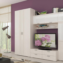 Гостиная ЛОТОС (модульная) Бодега белая в Урае - uray.mebel24.online | фото 4