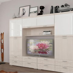 Гостиная ЛОТОС (модульная) Бодега белая в Урае - uray.mebel24.online | фото 5