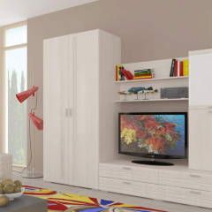 Гостиная ЛОТОС (модульная) Бодега белая в Урае - uray.mebel24.online | фото 6