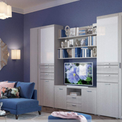 Гостиная ЛОТОС (модульная) Бодега белая в Урае - uray.mebel24.online | фото 7