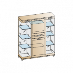 Гостиная Мелисса Композиция 6 (Акация Молдау) в Урае - uray.mebel24.online | фото 2