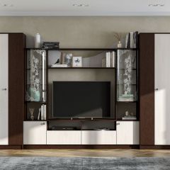 Гостиная МГС 8 Исполнение 1 (Дуб Венге/Ясень Анкор светлый) в Урае - uray.mebel24.online | фото