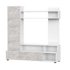 Гостиная МГС 9 (Белый/Цемент светлый) в Урае - uray.mebel24.online | фото 2