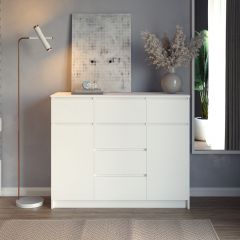 МОРИ Гостиная модульная (белый) в Урае - uray.mebel24.online | фото 10