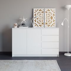 МОРИ Гостиная модульная (белый) в Урае - uray.mebel24.online | фото 11
