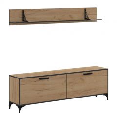 Гостиная Оскар Лофт (Дуб Золотой) в Урае - uray.mebel24.online | фото 2