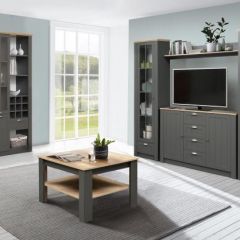 Гостиная Прованс (модульная) Диамант серый в Урае - uray.mebel24.online | фото