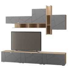 Гостиная Скайлайн (Дуб сонома/графит) в Урае - uray.mebel24.online | фото 2