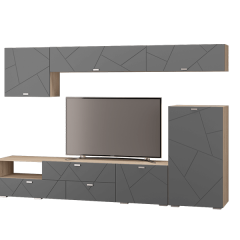 Гостиная Скайлайн (Дуб сонома/графит) в Урае - uray.mebel24.online | фото 9