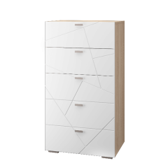 Гостиная Скайлайн (модульная) Дуб сонома/белый в Урае - uray.mebel24.online | фото 2