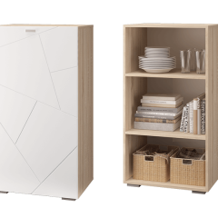Гостиная Скайлайн (модульная) Дуб сонома/белый в Урае - uray.mebel24.online | фото 8